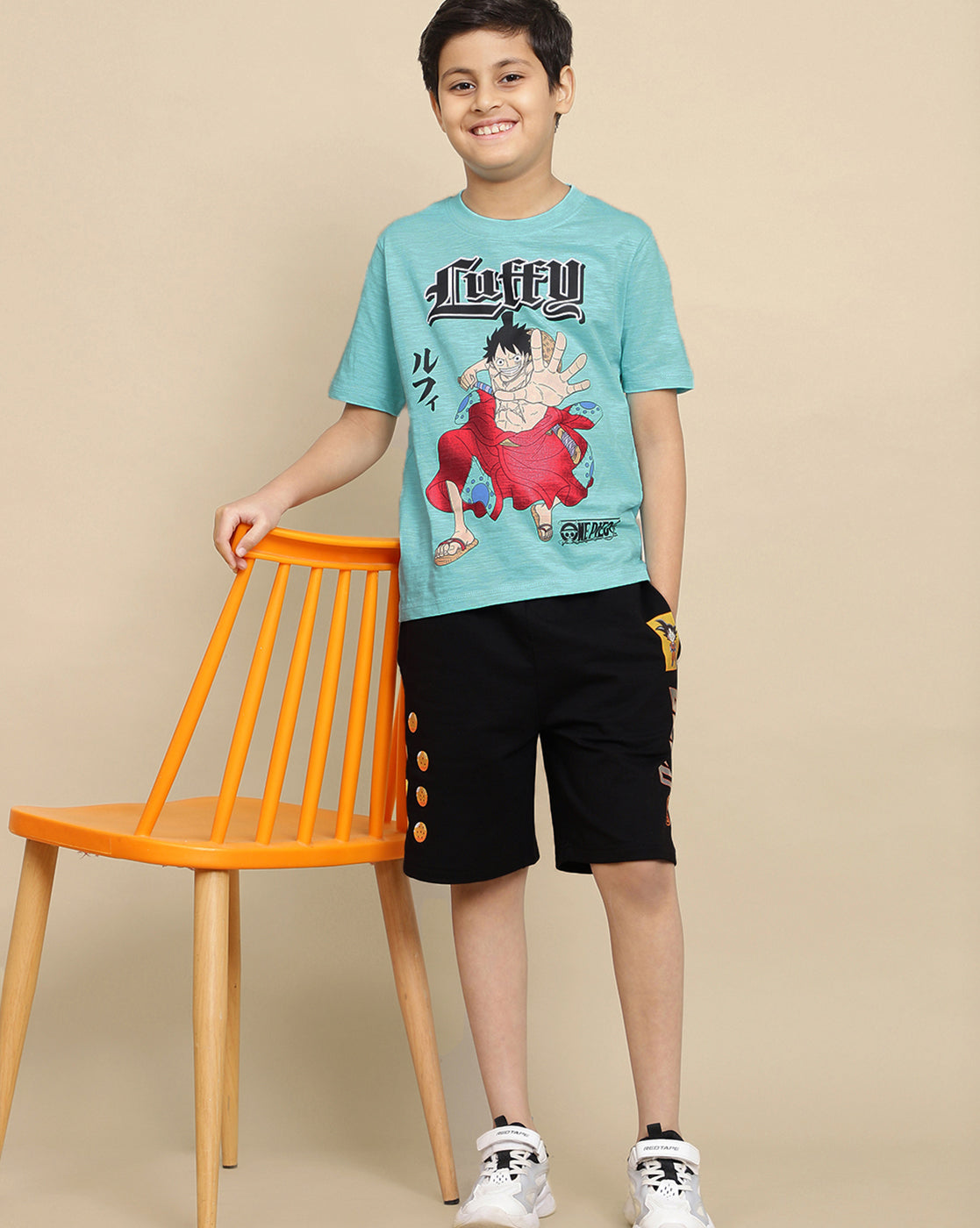 One Piece Printed Regular Fit Tshirt For Boys