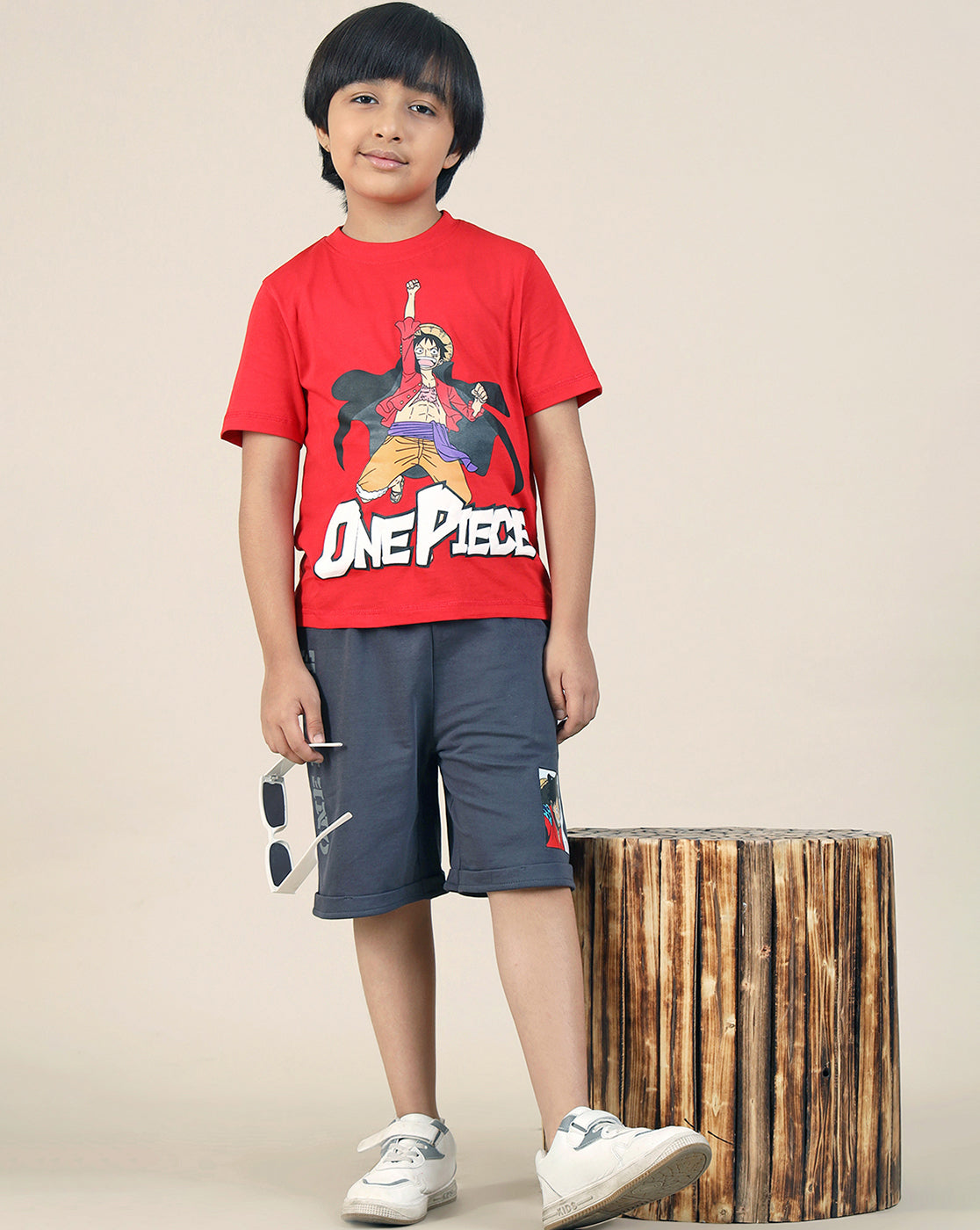 One Piece Printed Regular Fit Tshirt For Boys