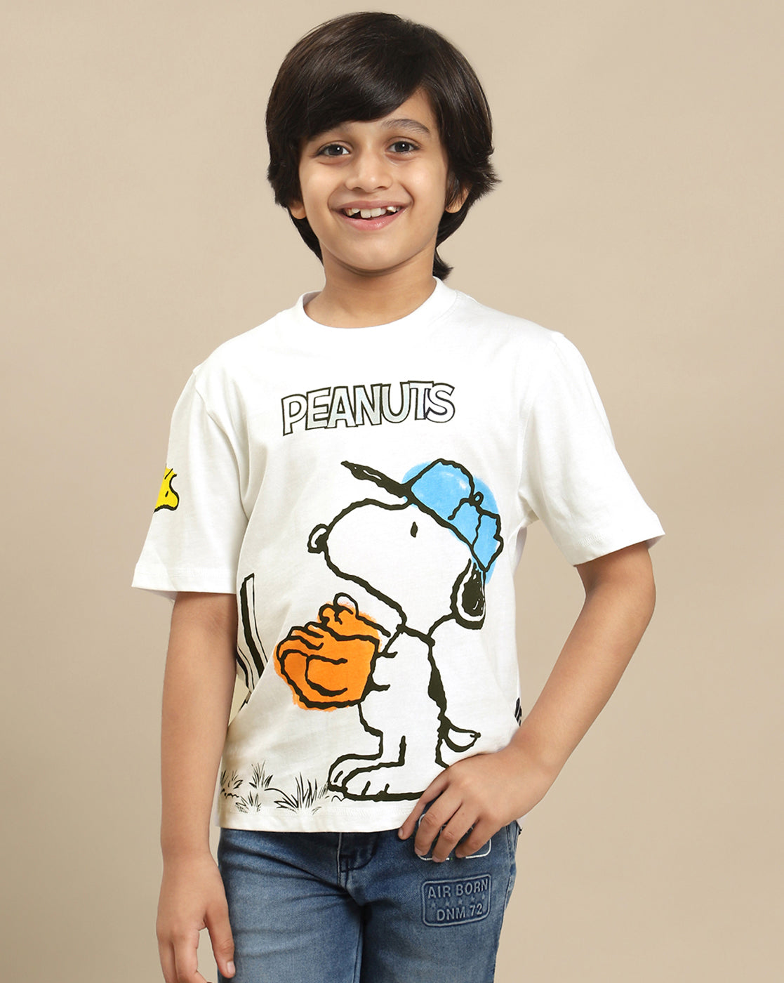 Peanuts Printed Regular Fit Tshirt For Boys