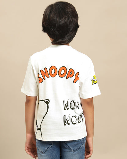 Peanuts Printed Regular Fit Tshirt For Boys