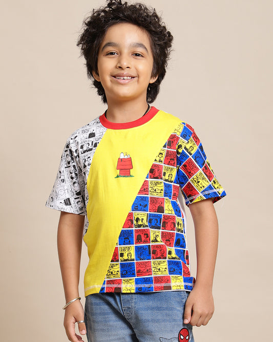 Peanuts Printed Regular Fit Tshirt For Boys