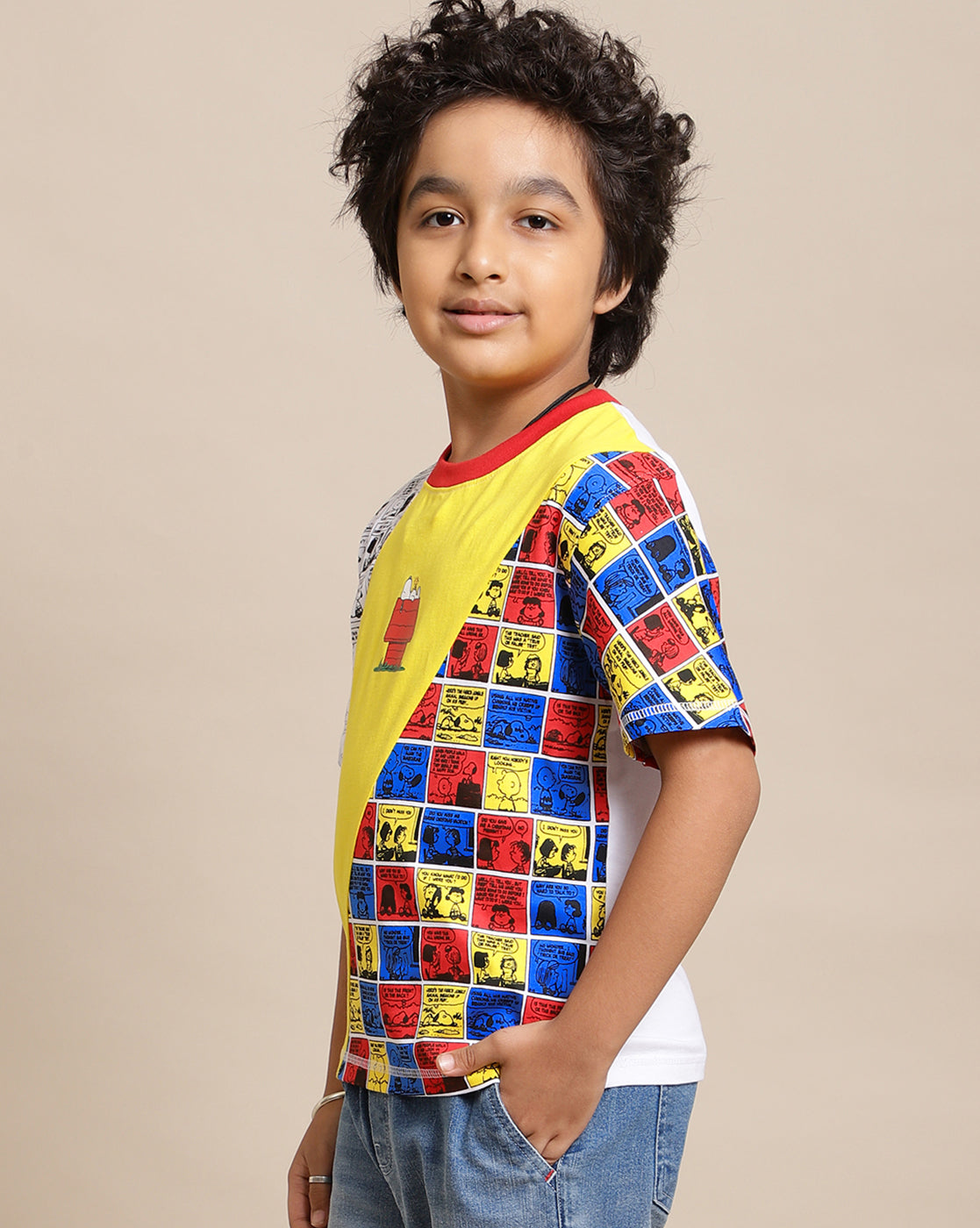 Peanuts Printed Regular Fit Tshirt For Boys