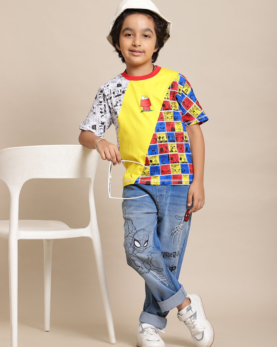 Peanuts Printed Regular Fit Tshirt For Boys