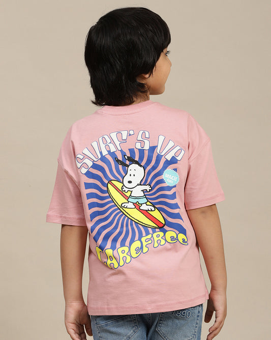 Peanuts Printed Oversized Tshirt For Boys