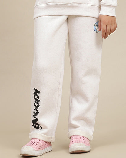 Peanuts Printed Regular Fit Jogger For Girls