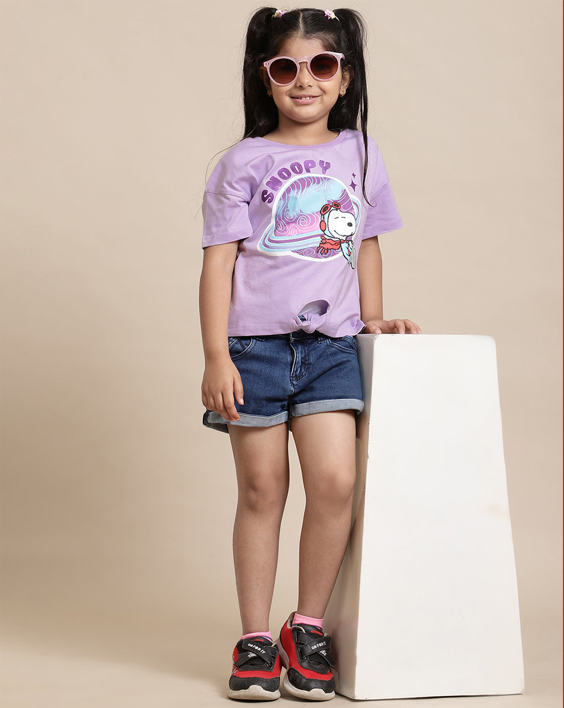 Peanuts Printed Relaxed Fit Tshirt For Girls