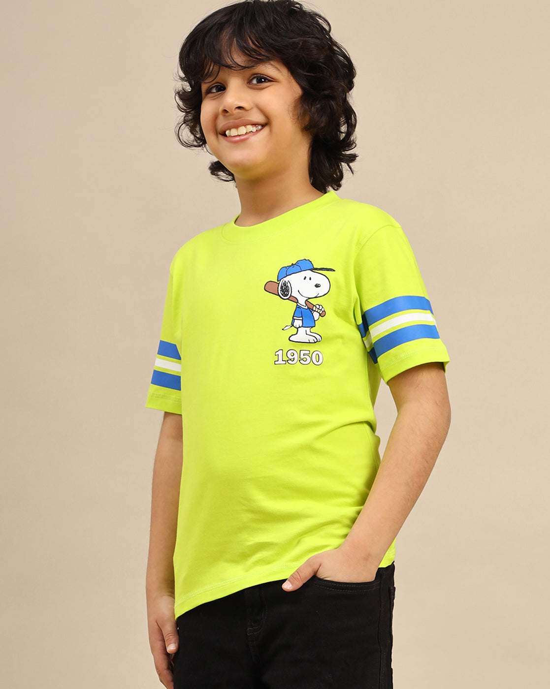 Peanuts Printed Regular Fit Tshirt For Boys