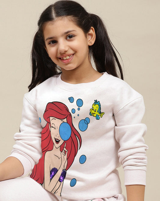 Disney Princess Printed Oversized Sweatshirt For Girls