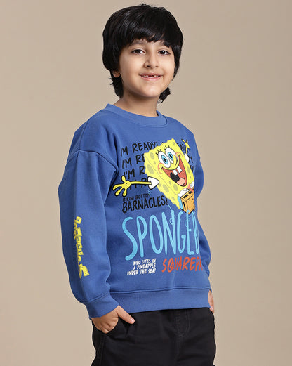 Sponge Bob Squarepants Printed Oversize Sweatshirt For Boys