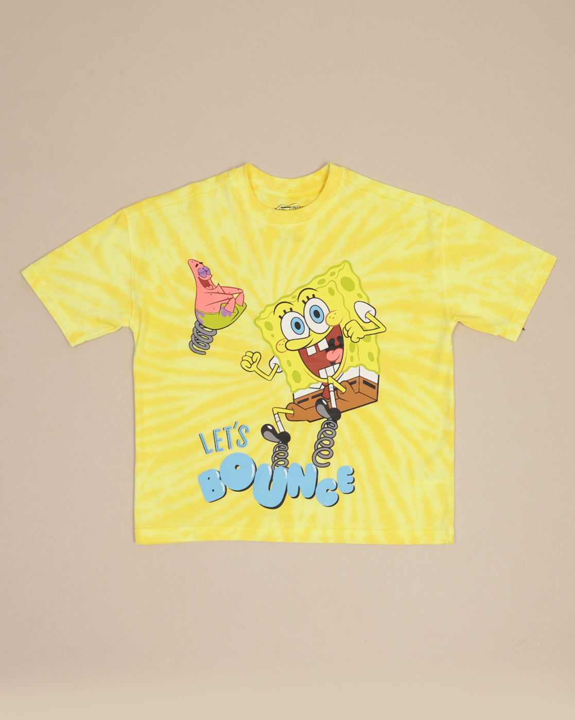 Sponge Bob Squarepants Printed Oversize Tshirt For Boys