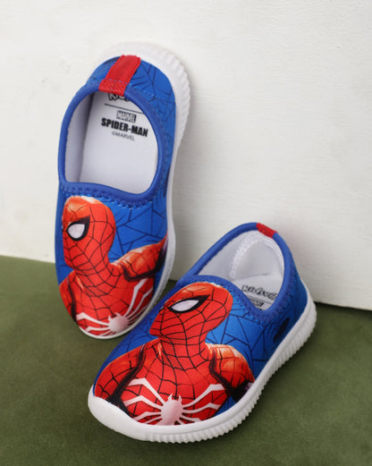 Spiderman Printed Lycra Shoes For Boys