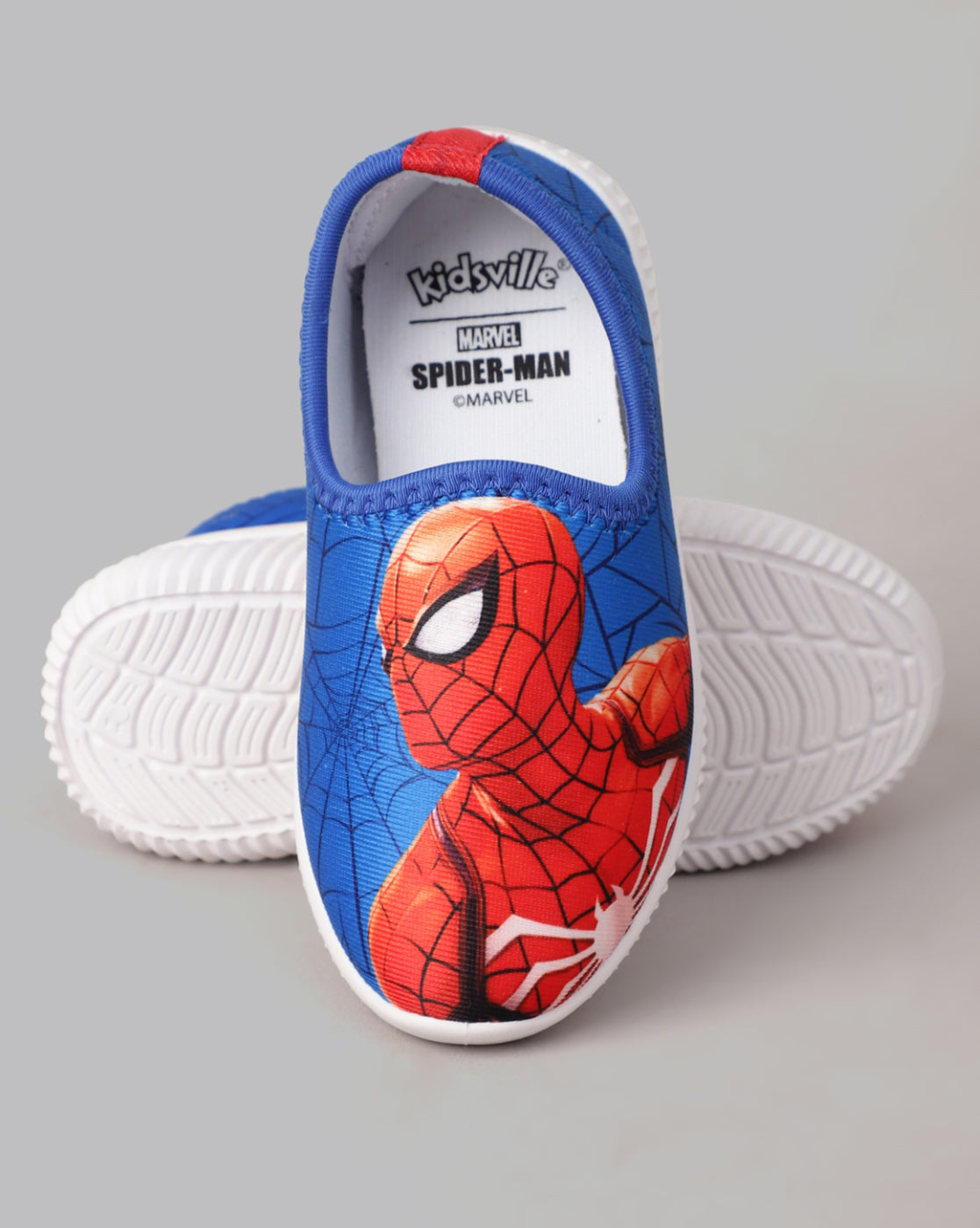 Spiderman Printed Lycra Shoes For Boys