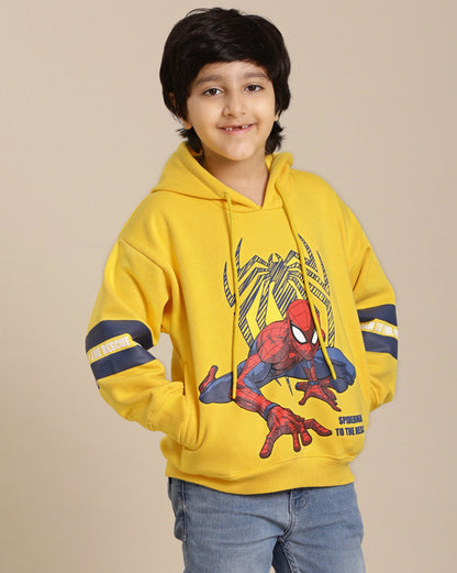 Spiderman Printed Oversize Fit Hoodie For Boys