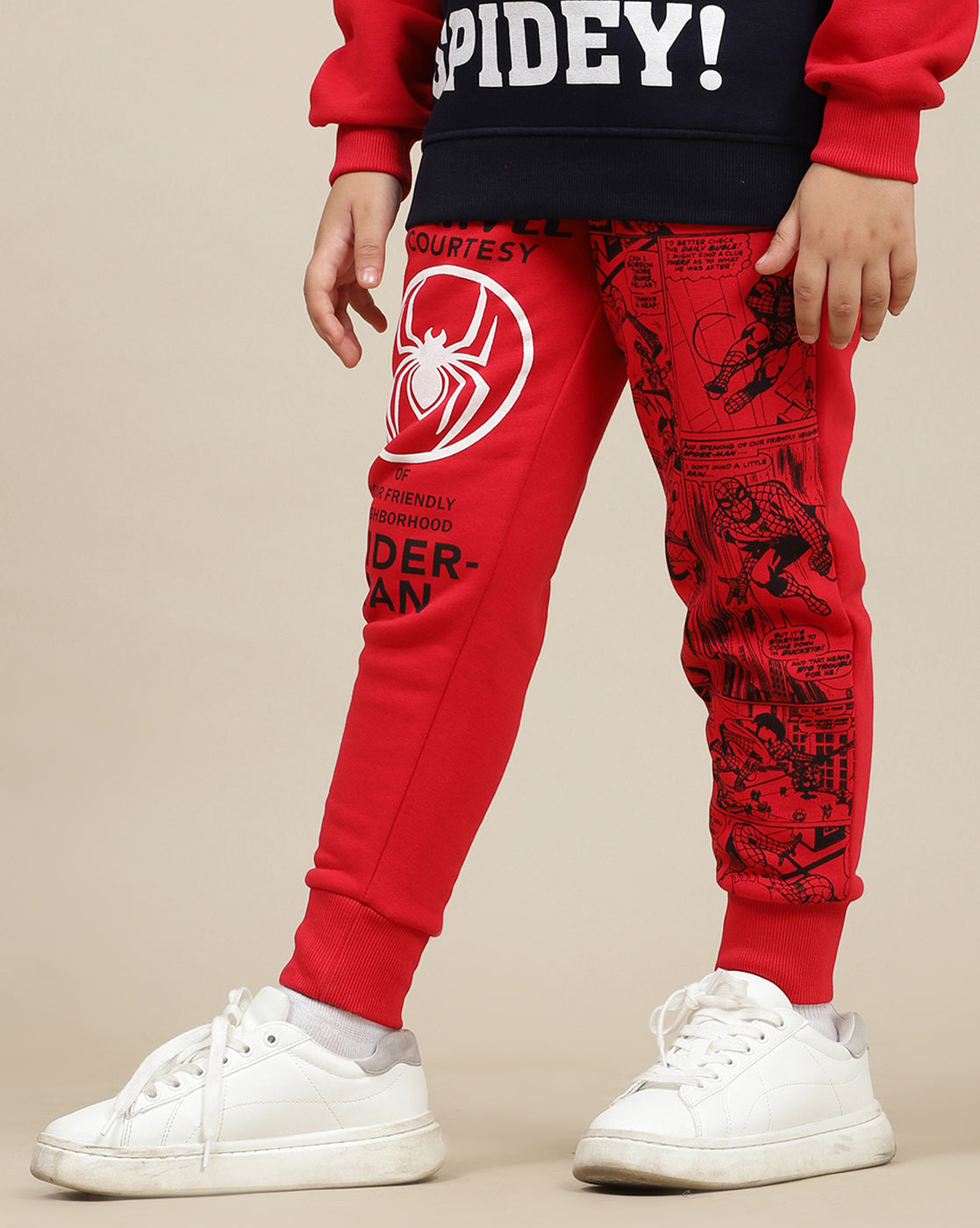 Spiderman Printed Regular Fit Jogger For Boys