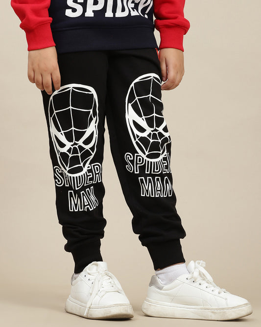 Spiderman Printed Regular Fit Jogger For Boys