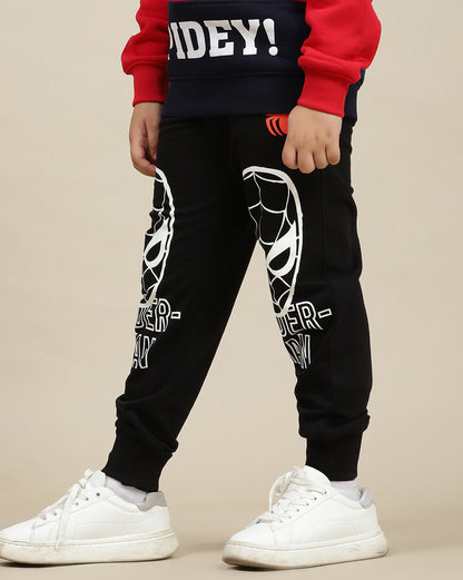 Spiderman Printed Regular Fit Jogger For Boys