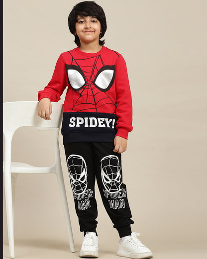 Spiderman Printed Regular Fit Jogger For Boys