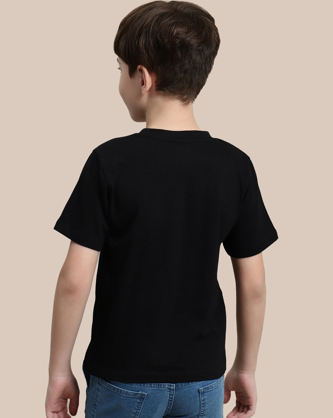 Spiderman Regular Fit Crew Neck Black Tshirt For Kids Boys