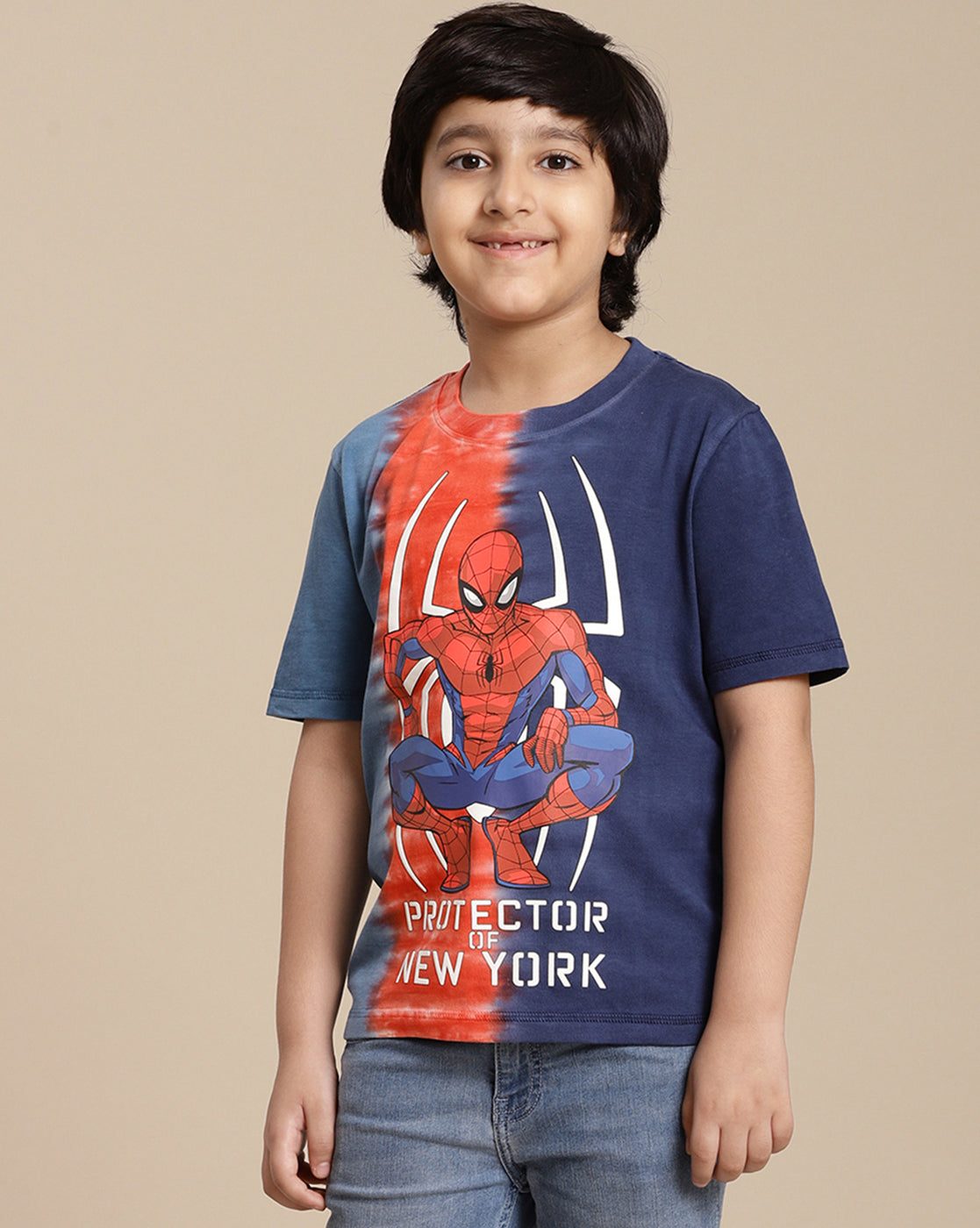 Spiderman Printed Regular Fit Tshirt For Boys