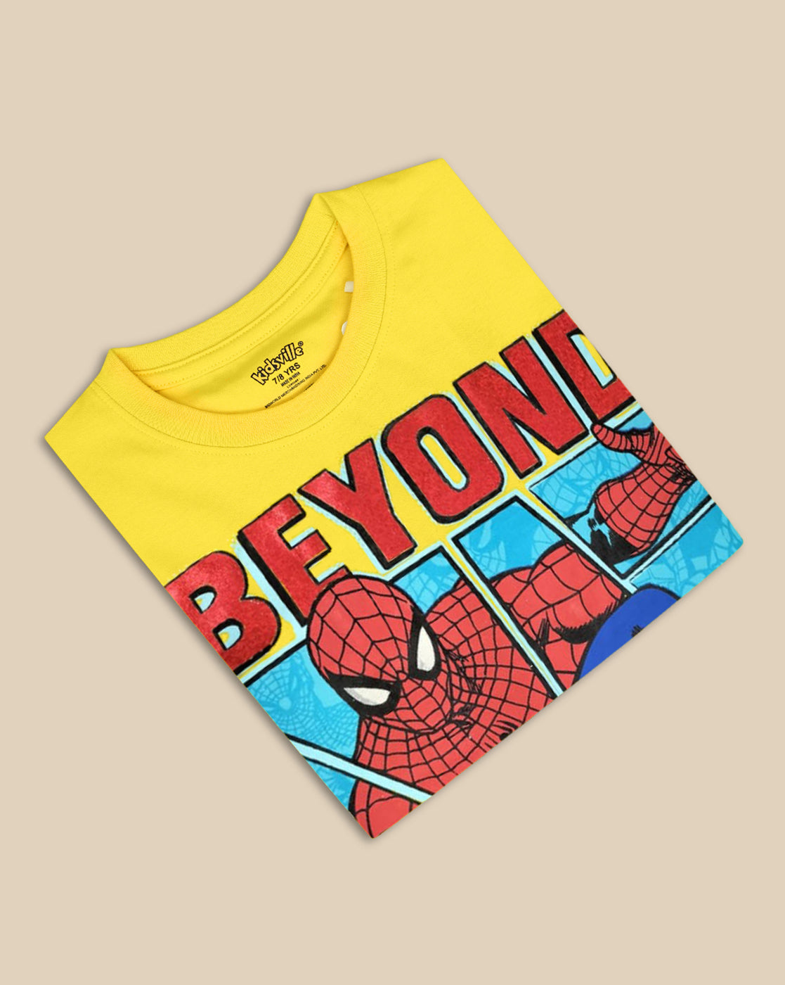 Spiderman Printed Regular Fit Tshirt For Boys