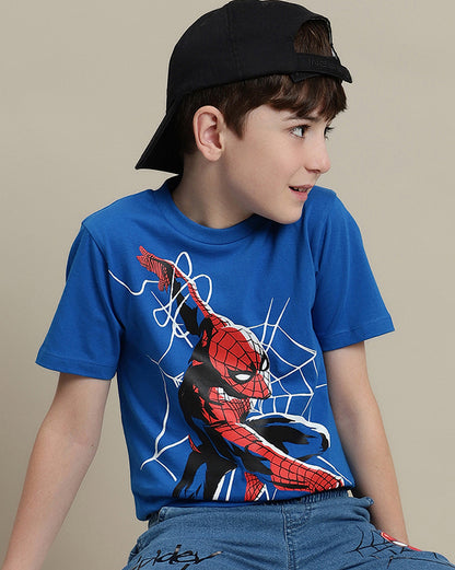 Spiderman Regular Fit Tshirt For Boys