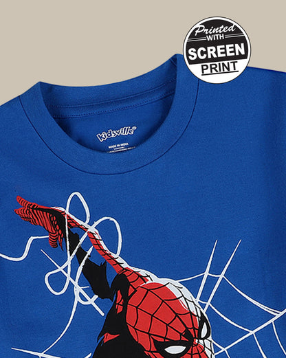 Spiderman Regular Fit Tshirt For Boys