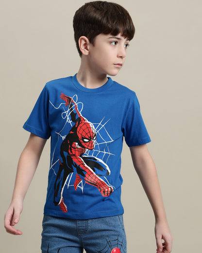 Spiderman Regular Fit Tshirt For Boys