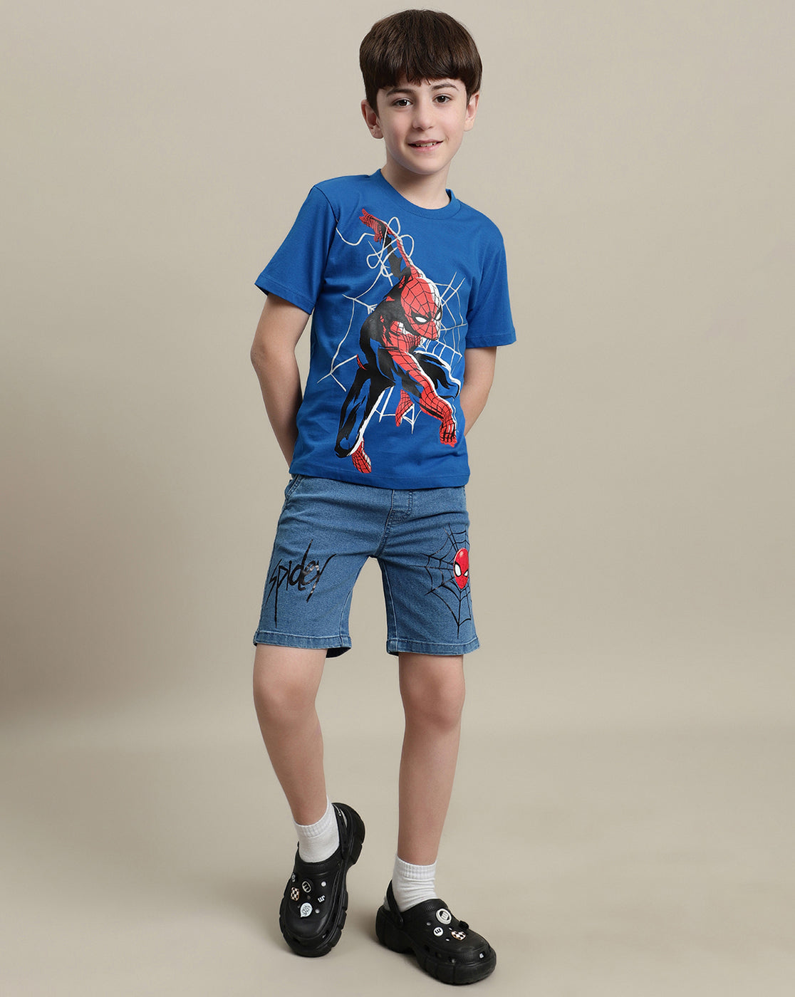 Spiderman Regular Fit Tshirt For Boys