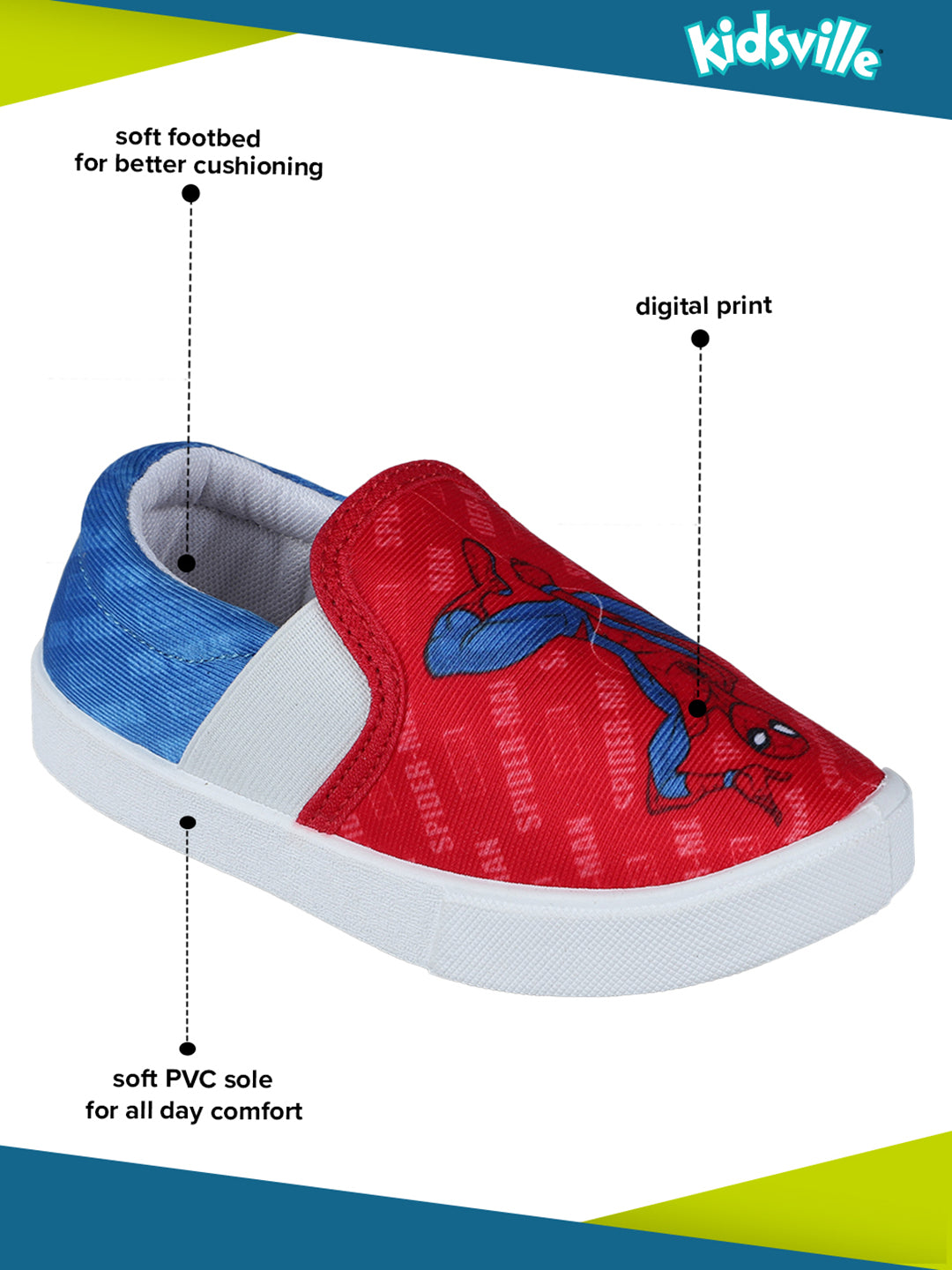 Spiderman Canvas Shoes For Kids Boys