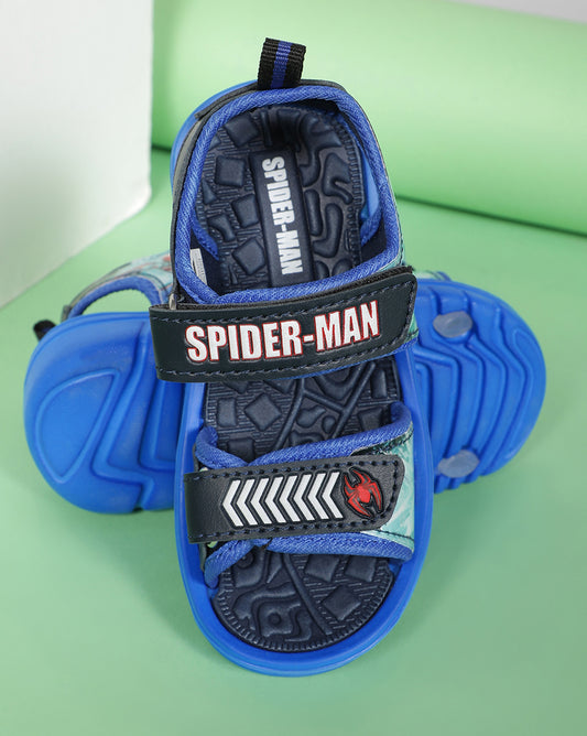 Kids Boys Spiderman Navy Sandals