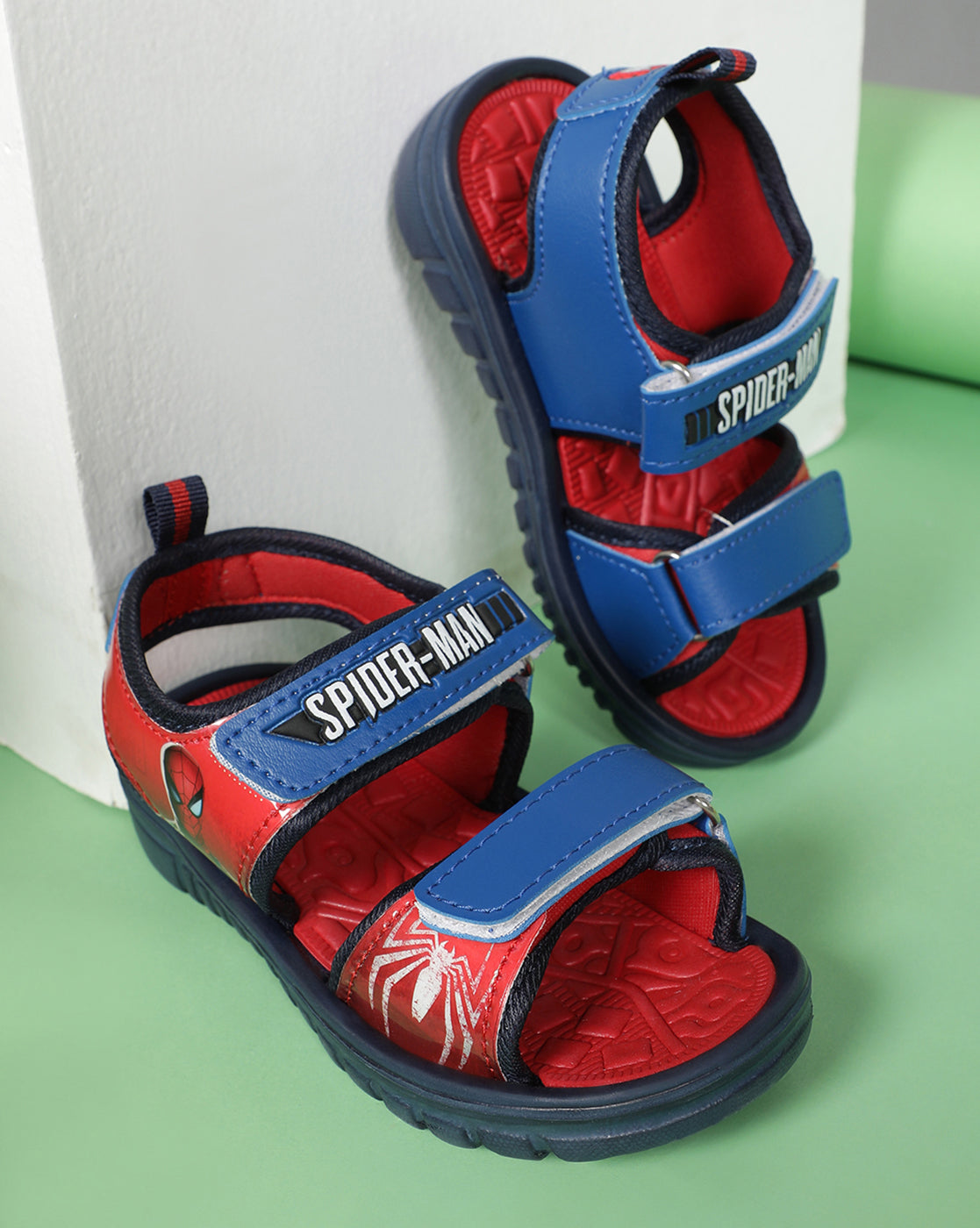 Kids Boys Spiderman Red Sandals