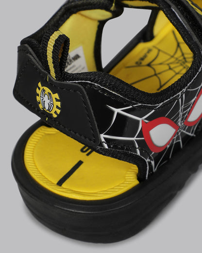 Kids Boys Spiderman Yellow Sandals