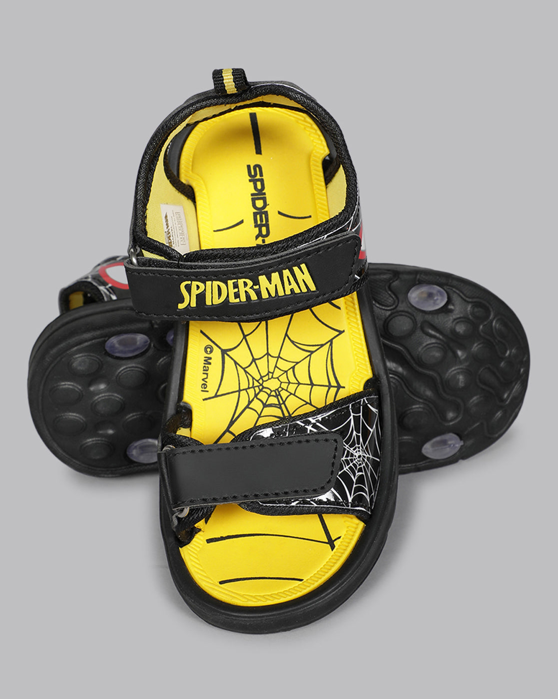 Kids Boys Spiderman Yellow Sandals