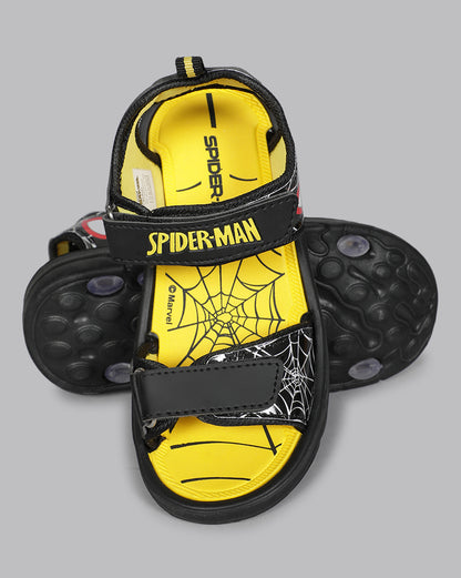 Kids Boys Spiderman Yellow Sandals