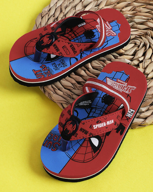 Spiderman Printed Flip-Flop For Kids Boys