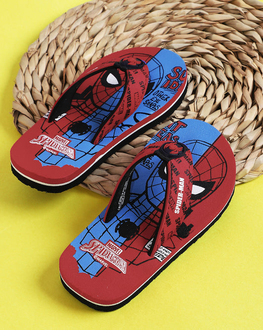 Spiderman Printed Flip-Flop For Kids Boys