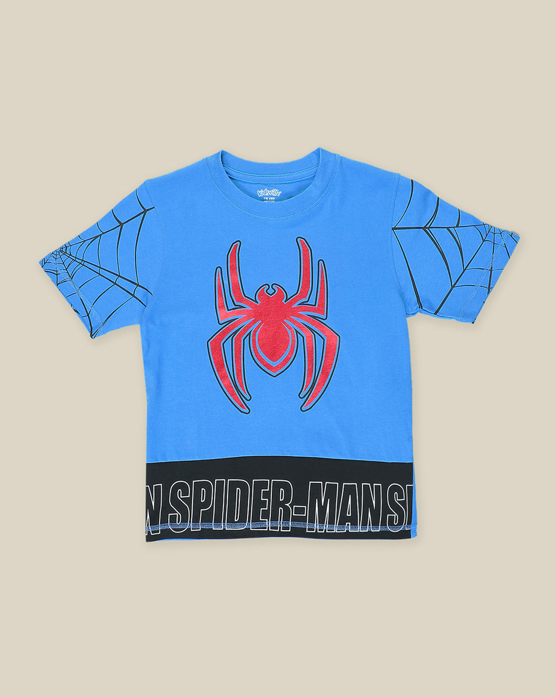 Spiderman Printed Regular Fit Tshirt For Boys