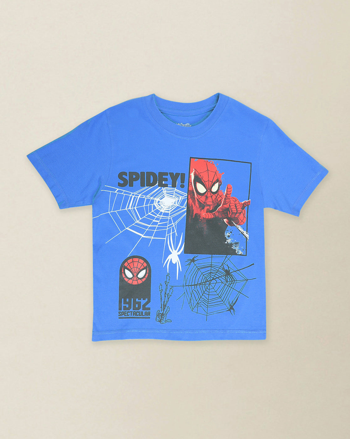 Spiderman Printed Regular Fit Tshirt For Boys