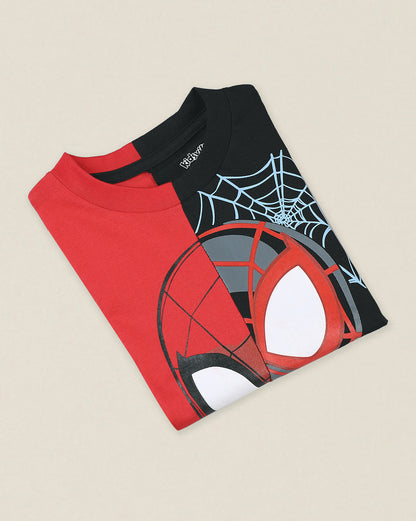 Spiderman Printed Regular Fit Tshirt For Boys