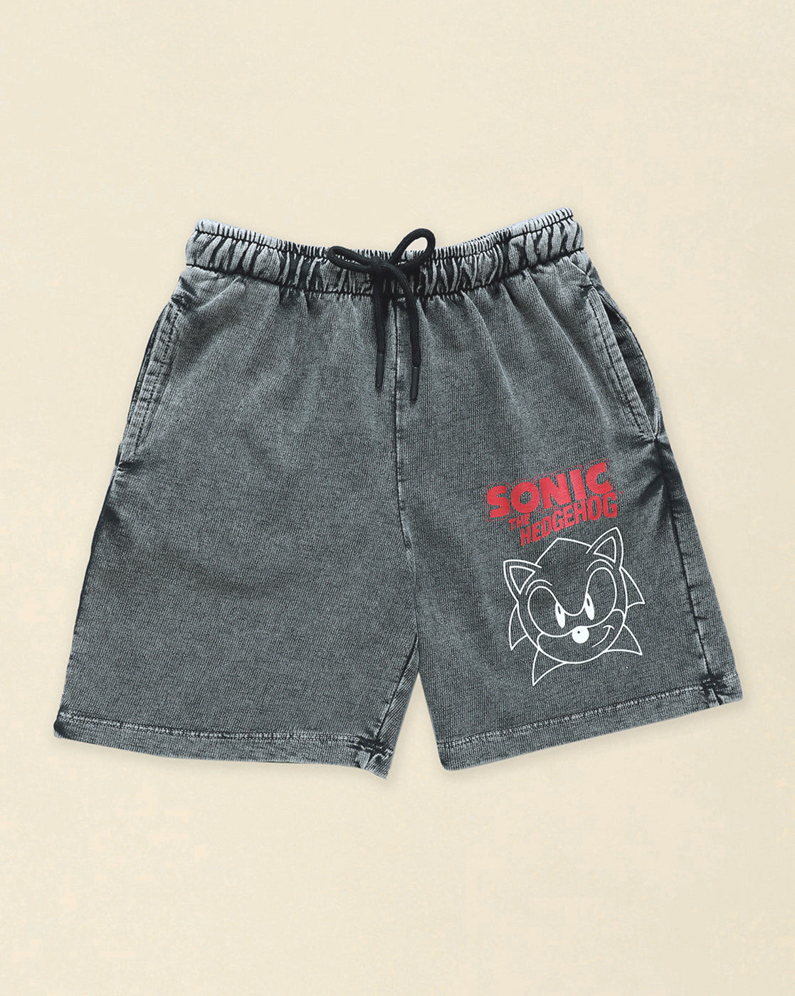 Sonic Classic Printed Regular Fit Shorts For Boys