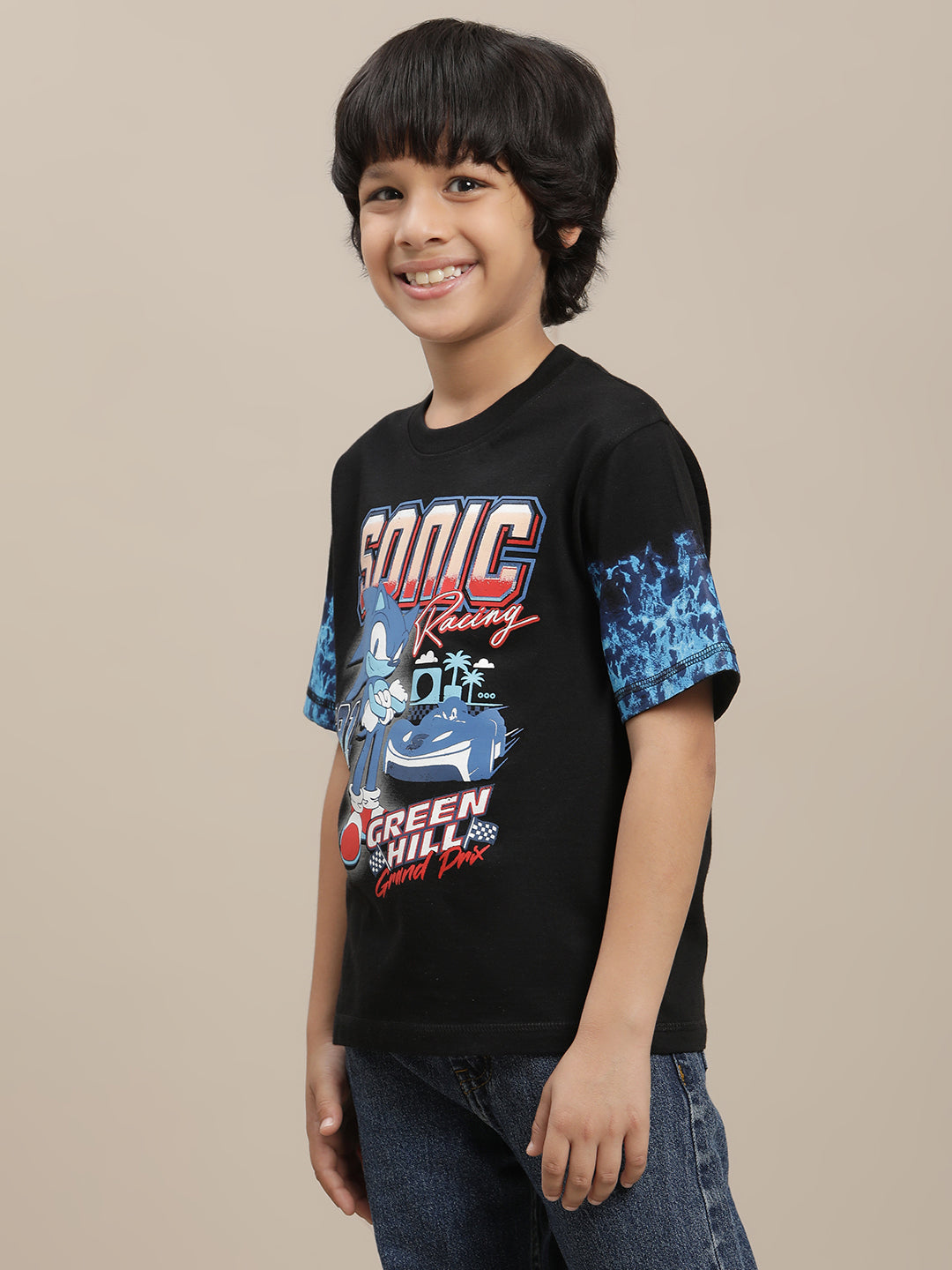 Sonic Classic Printed Regular Fit Tshirt For Boys