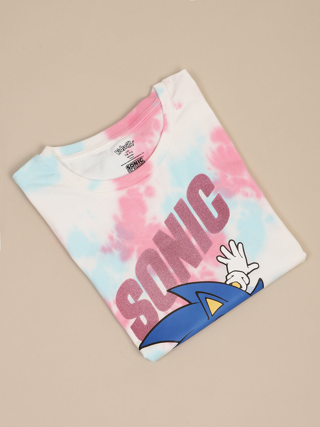 Sonic Classic Printed Relaxed Fit Tshirt For Girls