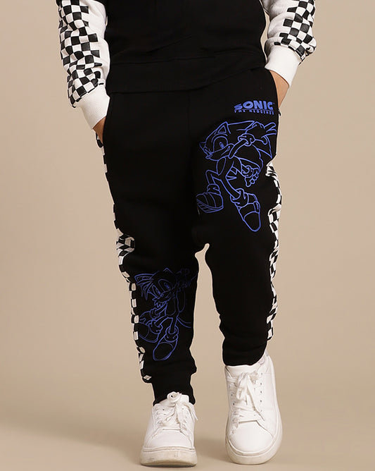 Sonic Modern Printed Regular Fit Jogger For Boys