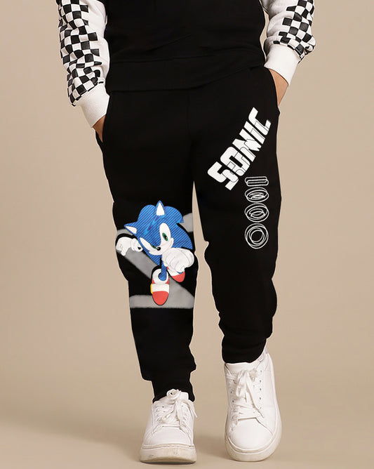 Sonic Modern Printed Regular Fit Jogger For Boys