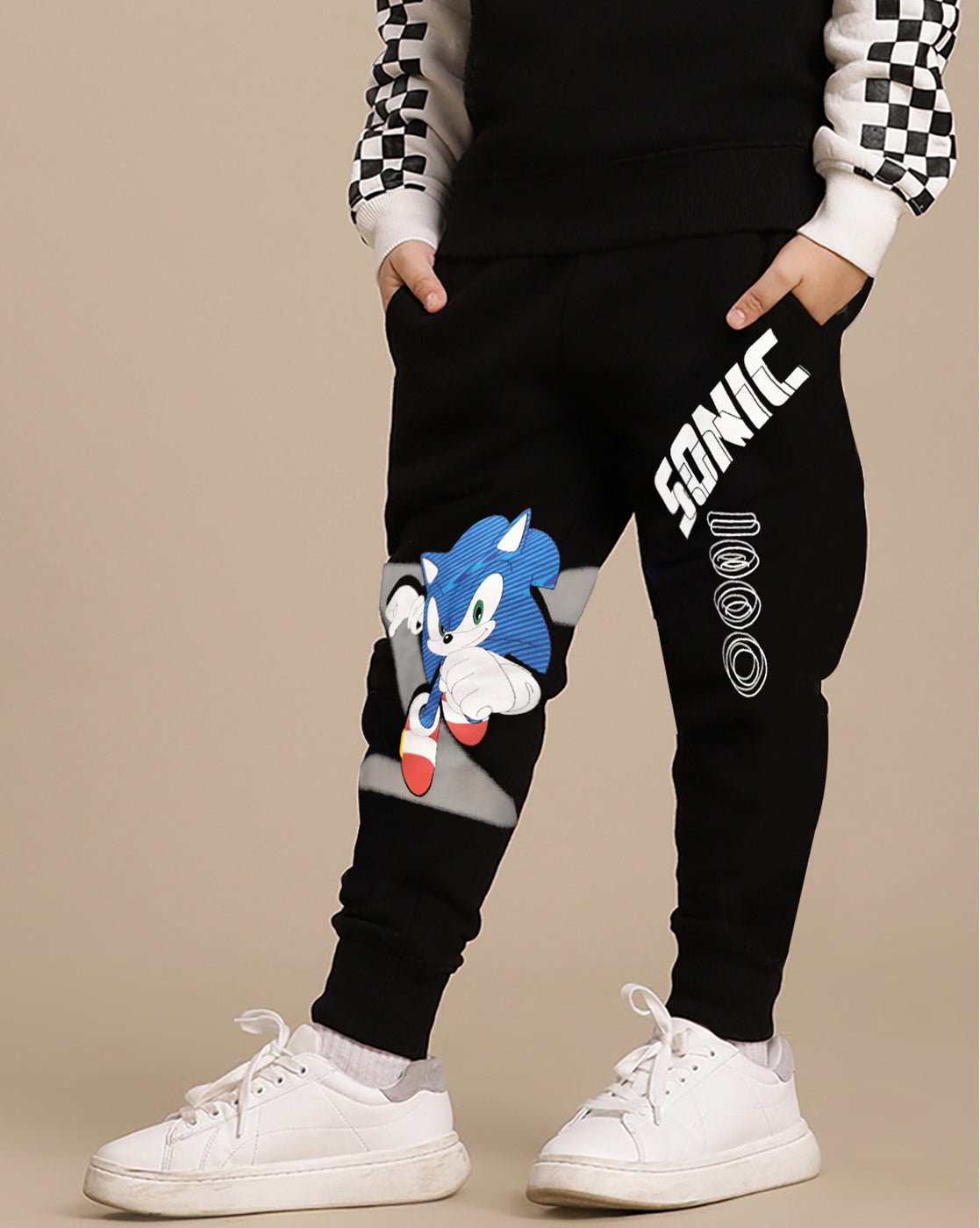 Sonic Modern Printed Regular Fit Jogger For Boys