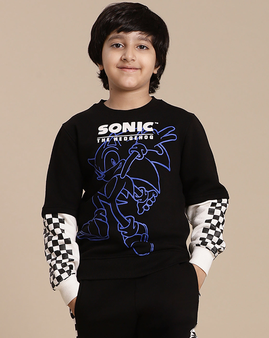 Sonic Modern Printed Regular Fit Sweatshirt For Boys