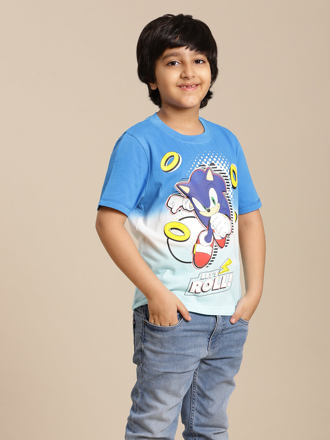 Sonic Modern Printed Regular Fit Tshirt For Boys