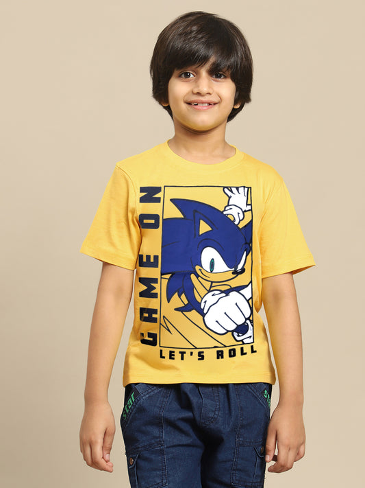 Sonic Modern Printed Regular Fit Tshirt For Boys