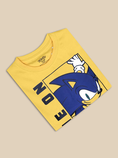 Sonic Modern Printed Regular Fit Tshirt For Boys