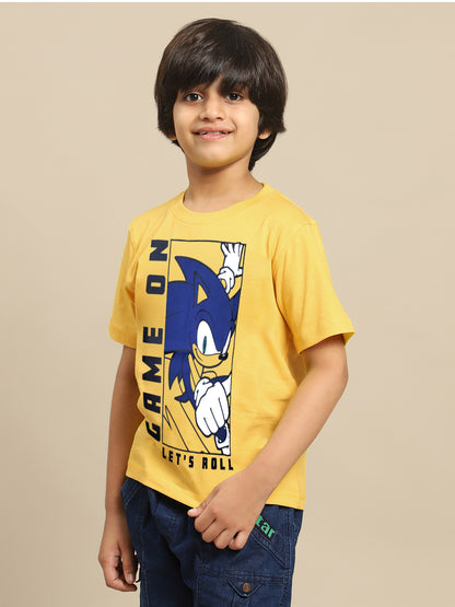 Sonic Modern Printed Regular Fit Tshirt For Boys